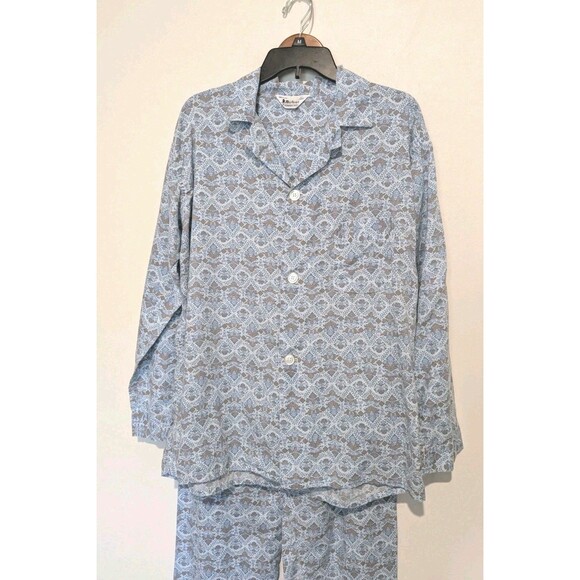 Men's Marlowe Vintage Permanent Press Cotton Medallion Pajama Set M/L C W30 - Picture 3 of 8